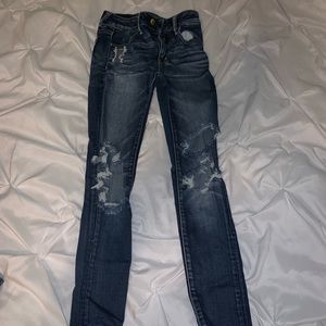 Ripped American eagle jeans